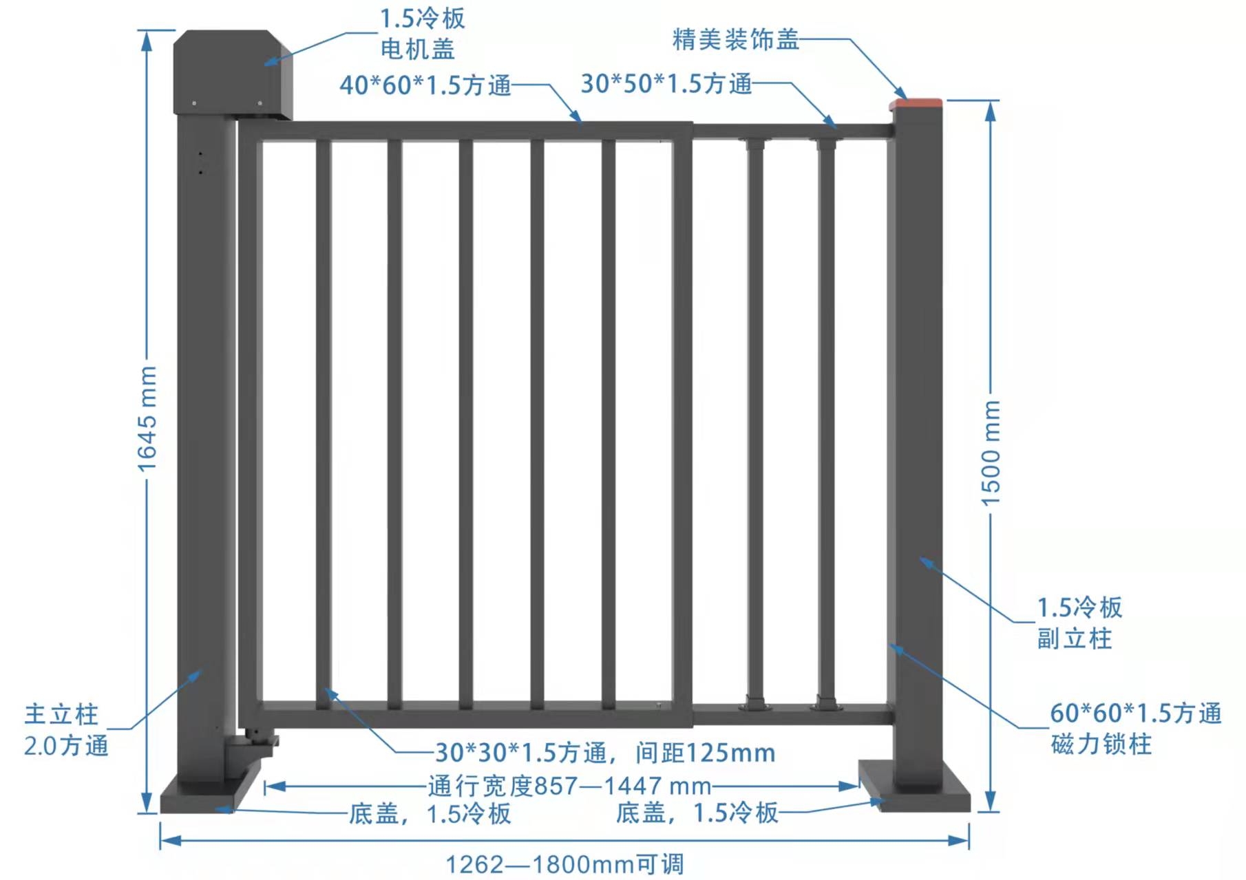 南京直流无刷广告小门